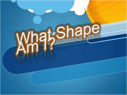 What Shape Am I? - EDTPortfolioStigars