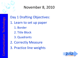 Nov 8 - Drafting 1