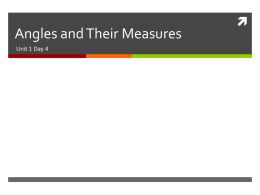 9/16 Angles and Their Measures notes File