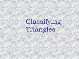 Classifying Triangles by Angles - fourthgradeteam2012-2013