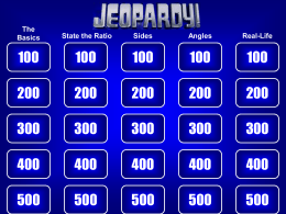 Tangent Ratio Jeopardy!