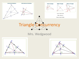 Week of 9-22-14 triangle Points of Concurrency PPx