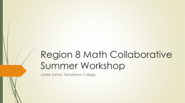 region_8_math_collaborative_summer_workshop_day_onex