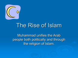 The Rise of Islam - Wando High School