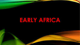 Early Africa