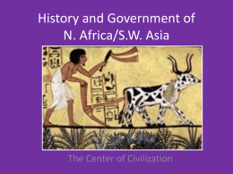 History and Government of SW Asia