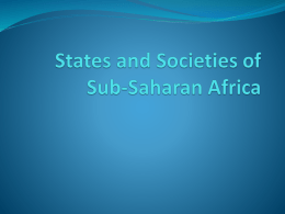 States and Societies of Sub
