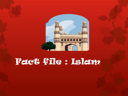 Fact file : Islam