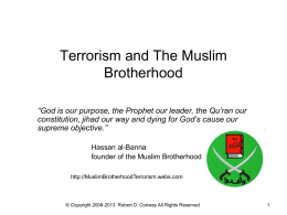 Terrorism and The Muslim Brotherhood