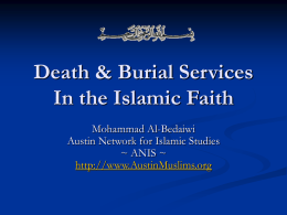 Death & Burial Services In the Islamic Faith