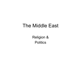 The Middle East - St. Charles Community College