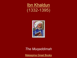 Ibn Khaldun - www.malaspina.org