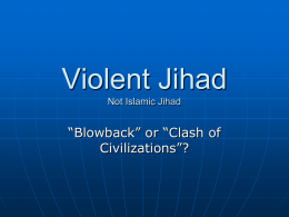 Islamic Jihad - University of Colorado Boulder