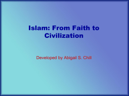 Islam: From Cult to Civilization