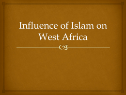 Influence of Islam on West Africa