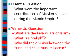 Chapter 7 Islamic note guide