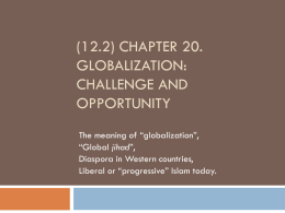 (12.2) Chapter 20. Globalization: Challenge and