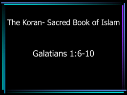 The Koran- Sacred Book of Islam