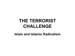 THE TERRORIST CHALLENGE