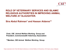 Islam and Animal Welfare