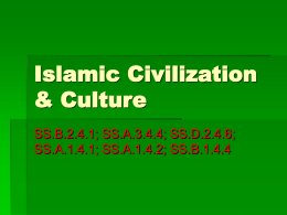 Islamic Civilization & Culture - Miami Beach Senior High School