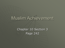Muslim culture 10.3