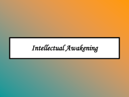 Intellectual Awakening