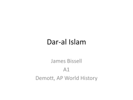 Mr. Demott Dar-al Islam powerpoint.