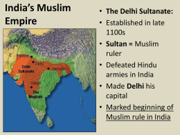 India*s Muslim Empire - Okemos Public Schools