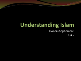 Understanding Islam ppt
