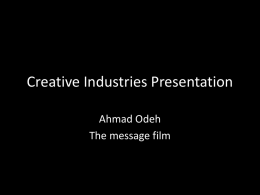 Presentation AHMAD ODEH 9-5-2016