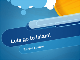 Lets go to Islam! - TEMS 303 Portfolio