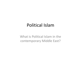 Political Islam - UCI History Project