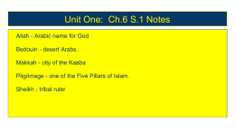 Unit One: Ch.6 S.1 Notes