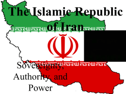 Iran Presentation 1 sovereignty, authority, and powerx