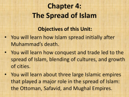 Chapter 4: The Spread of Islam