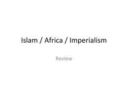 Africa/Islam/Judaism Review PowerPoint