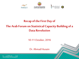 Challenges Facing the Statistical Process in the Arab Region