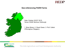 Geo-referencing FADN farms