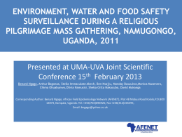 UMA-envt, water and food safety