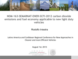 NOM-163-SEMARNAT-ENER-SCFI-2012 carbon dioxide emissions