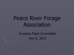 Peace River Forage Association Presentation