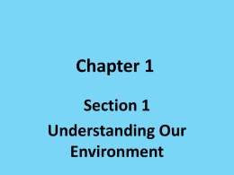 Chapter 1 - CMenvironmental