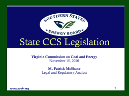 M. Patrick McShane - Southern States Energy Board