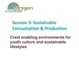 Sustainable Consumption & Production