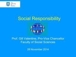 Pro-Vice-Chancellor, Professor Gill Valentine