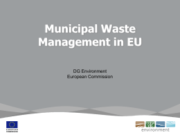 Municipal Waste Management in EU