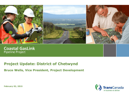Wells, Coastal GasLink Pipeline Project re