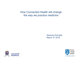 How connected health will change how we practice