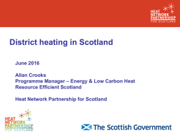 District Heating in Scotland